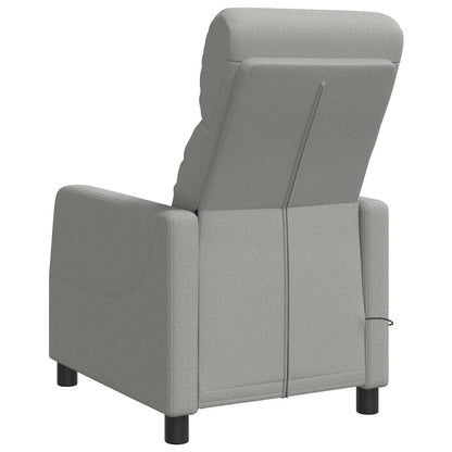 Massage Recliner Wolkengrijs Stof Wolkengrijze stof