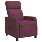 Massagefauteuil paars stof 66x95x100 cm
