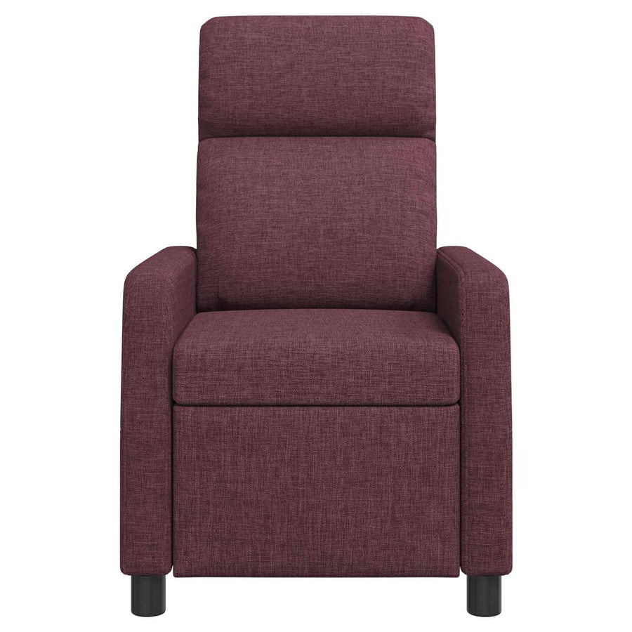 Massage Recliner Paars Stof