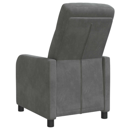Relaxfauteuil Donkergrijs fluweel