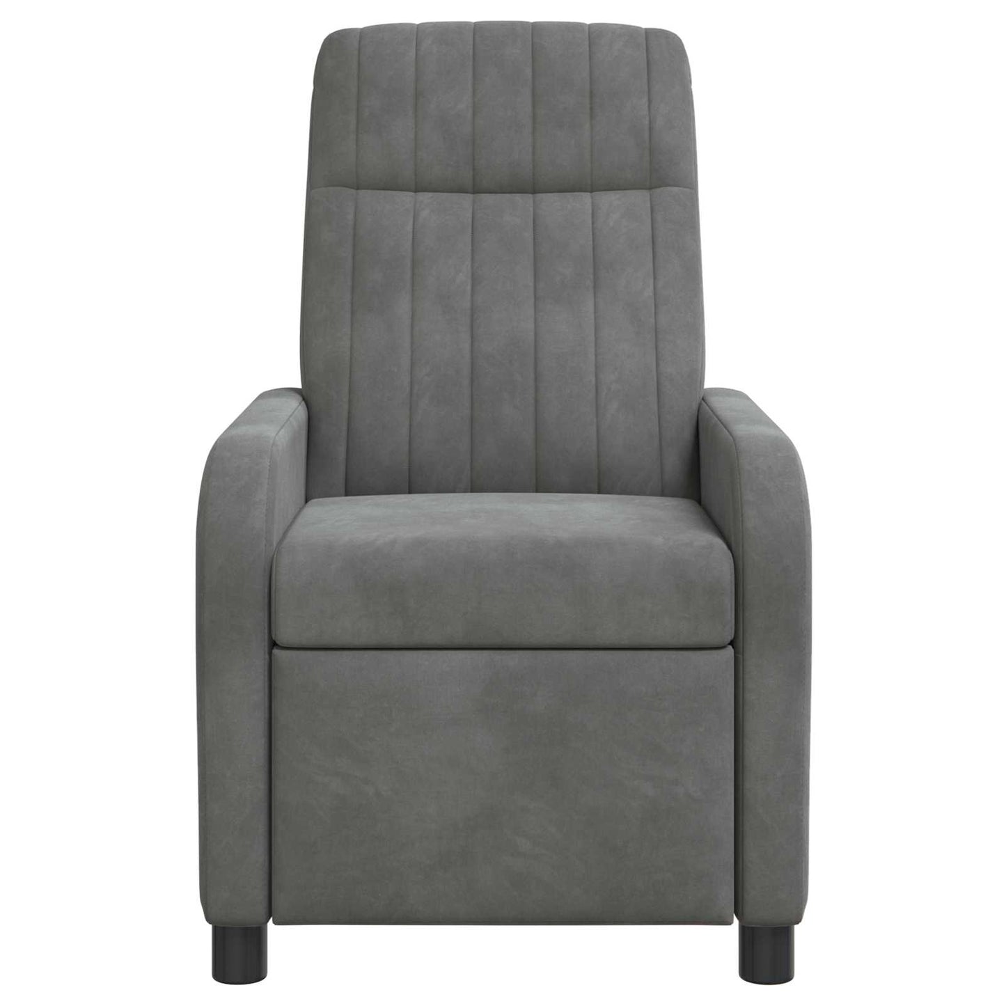 Relaxfauteuil Donkergrijs fluweel