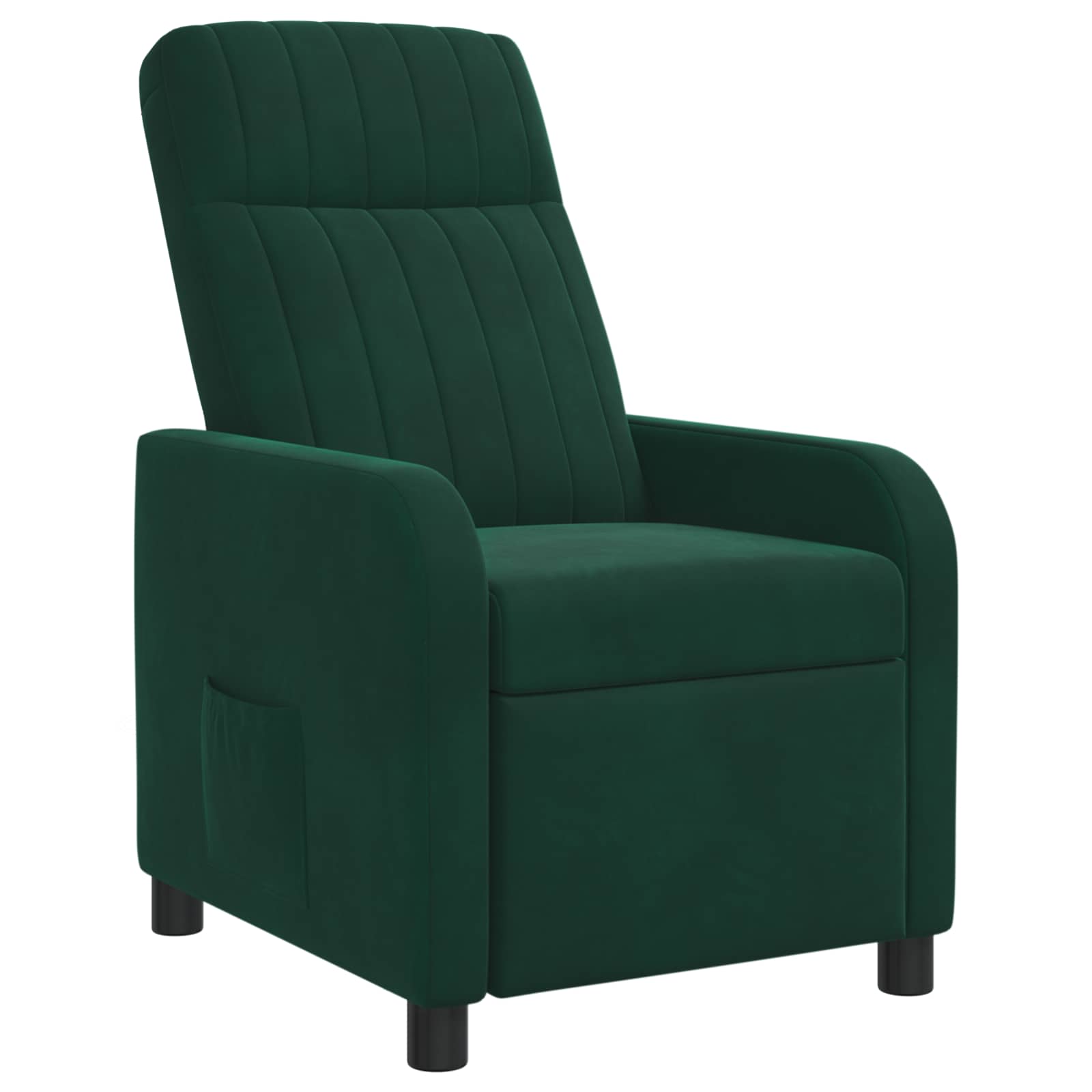 Relaxfauteuil Donkergroen fluweel