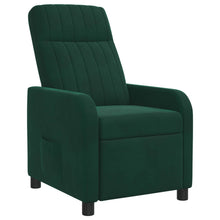 Relaxfauteuil Donkergroen fluweel