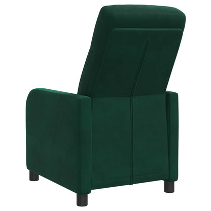 Relaxfauteuil Donkergroen fluweel