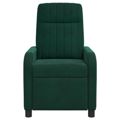 Relaxfauteuil Donkergroen fluweel