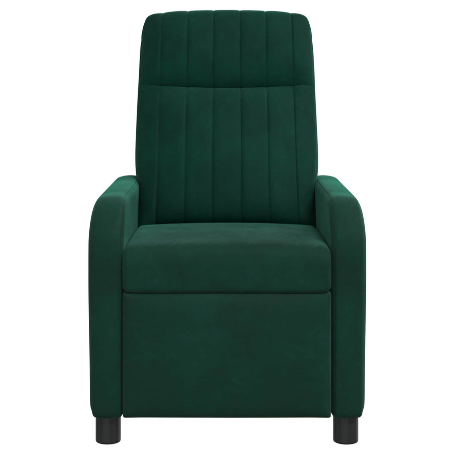 Relaxfauteuil Donkergroen fluweel