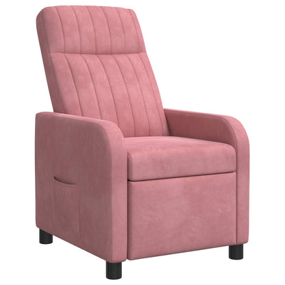 Relaxfauteuil Roze fluweel