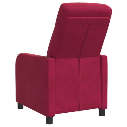 Relaxfauteuil Wijnrood fluweel