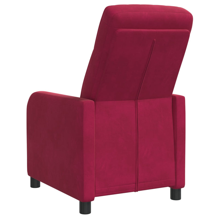 Relaxfauteuil Wijnrood fluweel
