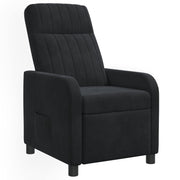 Relaxfauteuil zwart fluweel 66x95x100 cm