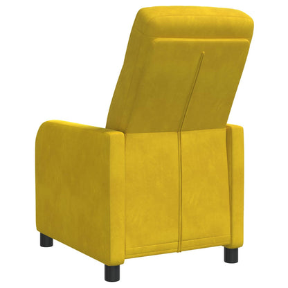 Relaxfauteuil Geel fluweel