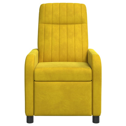 Relaxfauteuil Geel fluweel