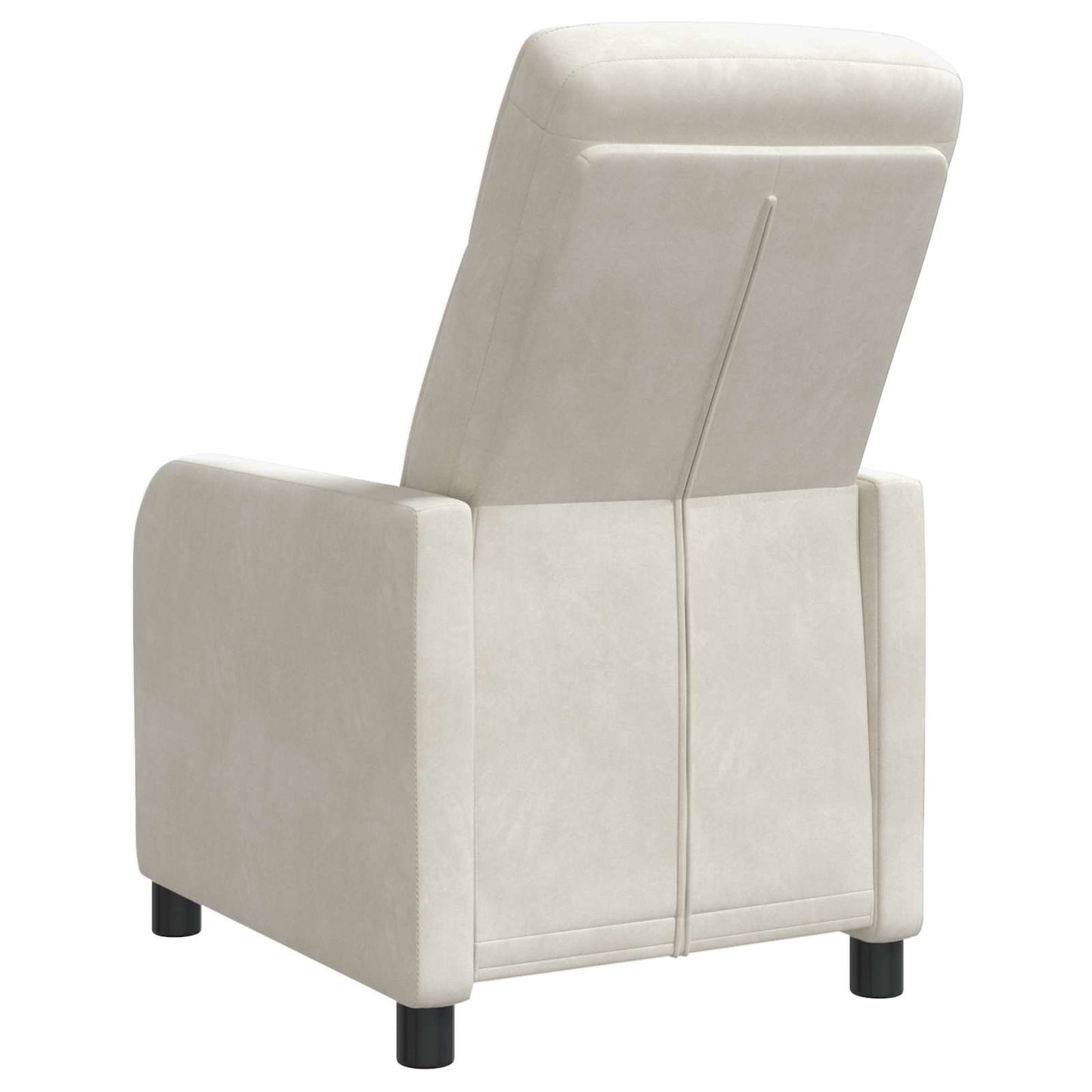 Relaxfauteuil Crèmekleurig fluweel