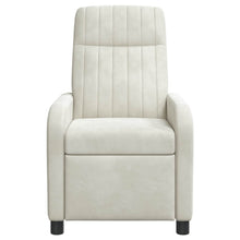 Relaxfauteuil Crèmekleurig fluweel