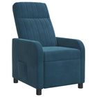 Relaxfauteuil Blauw fluweel