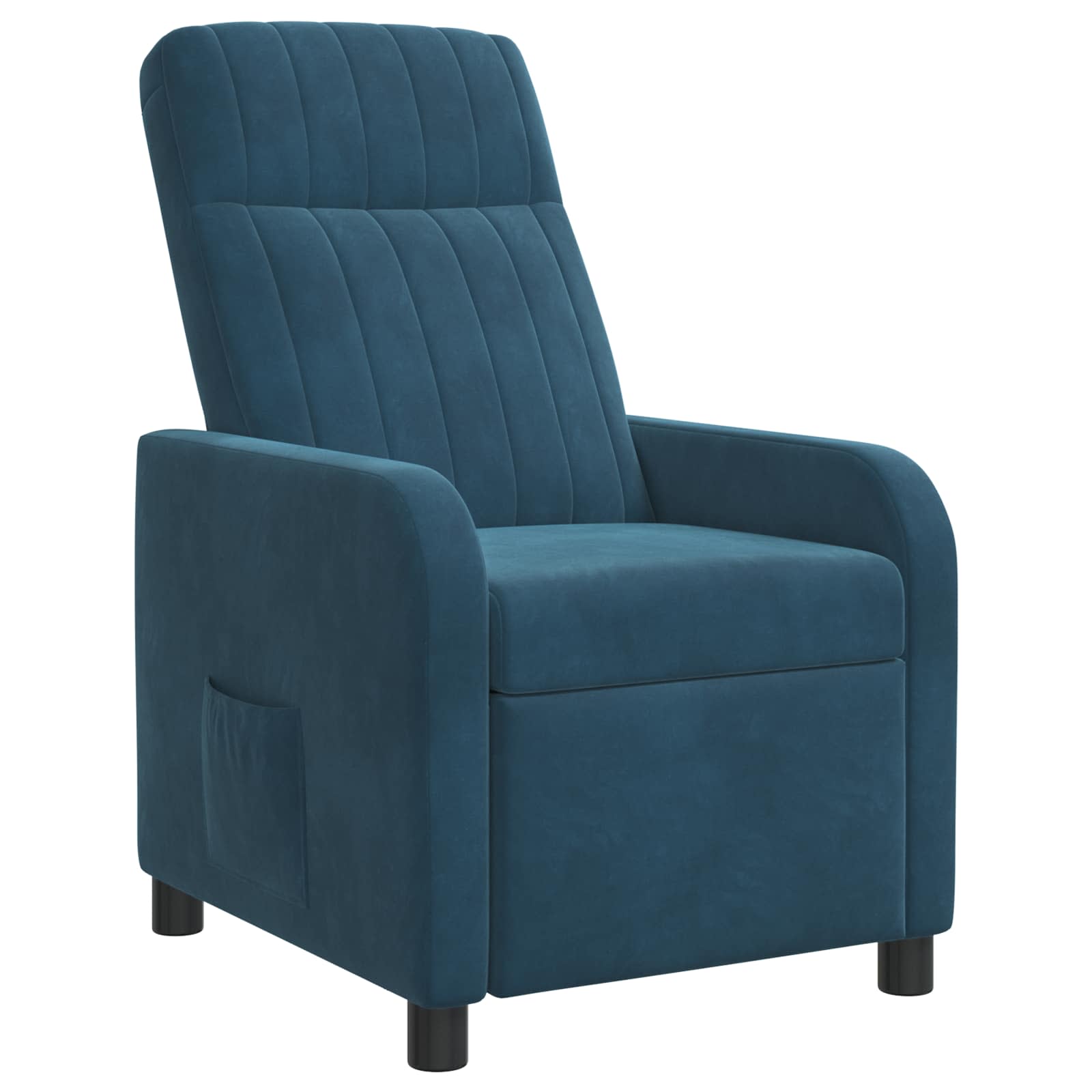 Relaxfauteuil Blauw fluweel