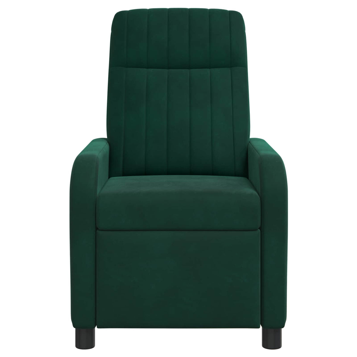 Massage Recliner Donkergroen fluweel