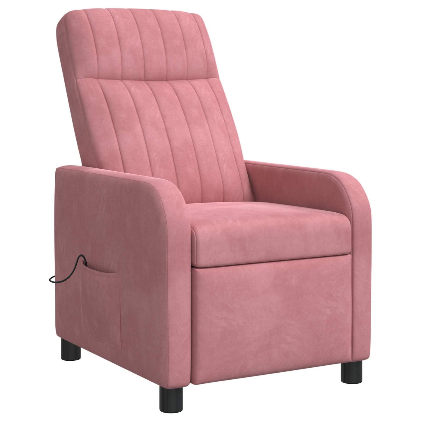Massage Recliner Roze fluweel
