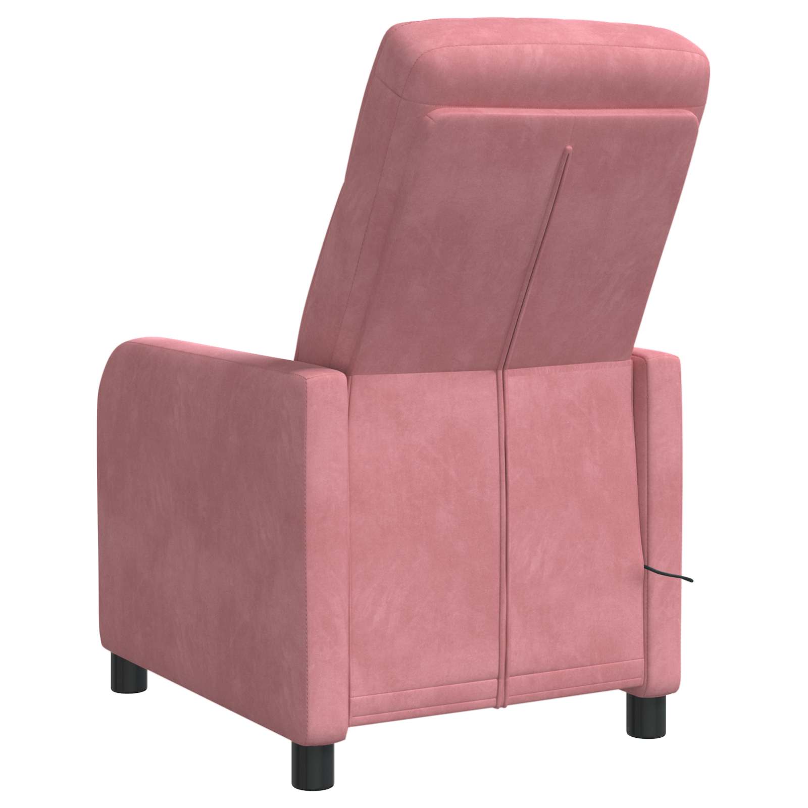 Massage Recliner Roze fluweel