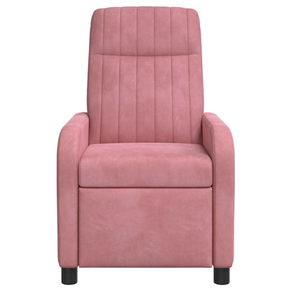 Massage Recliner Roze fluweel