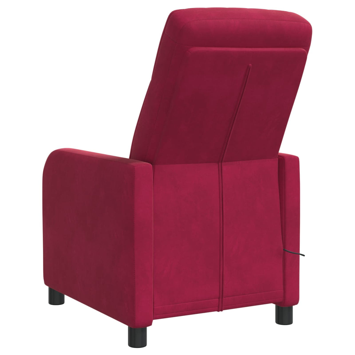 Massage Recliner Wijnrood fluweel