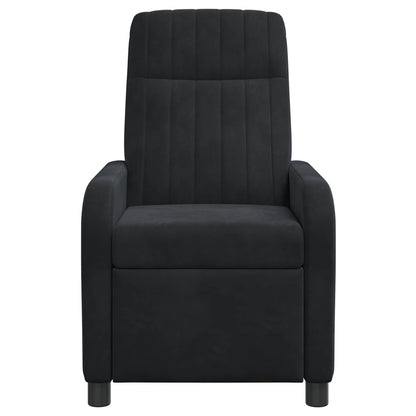 Massage Recliner Zwart fluweel