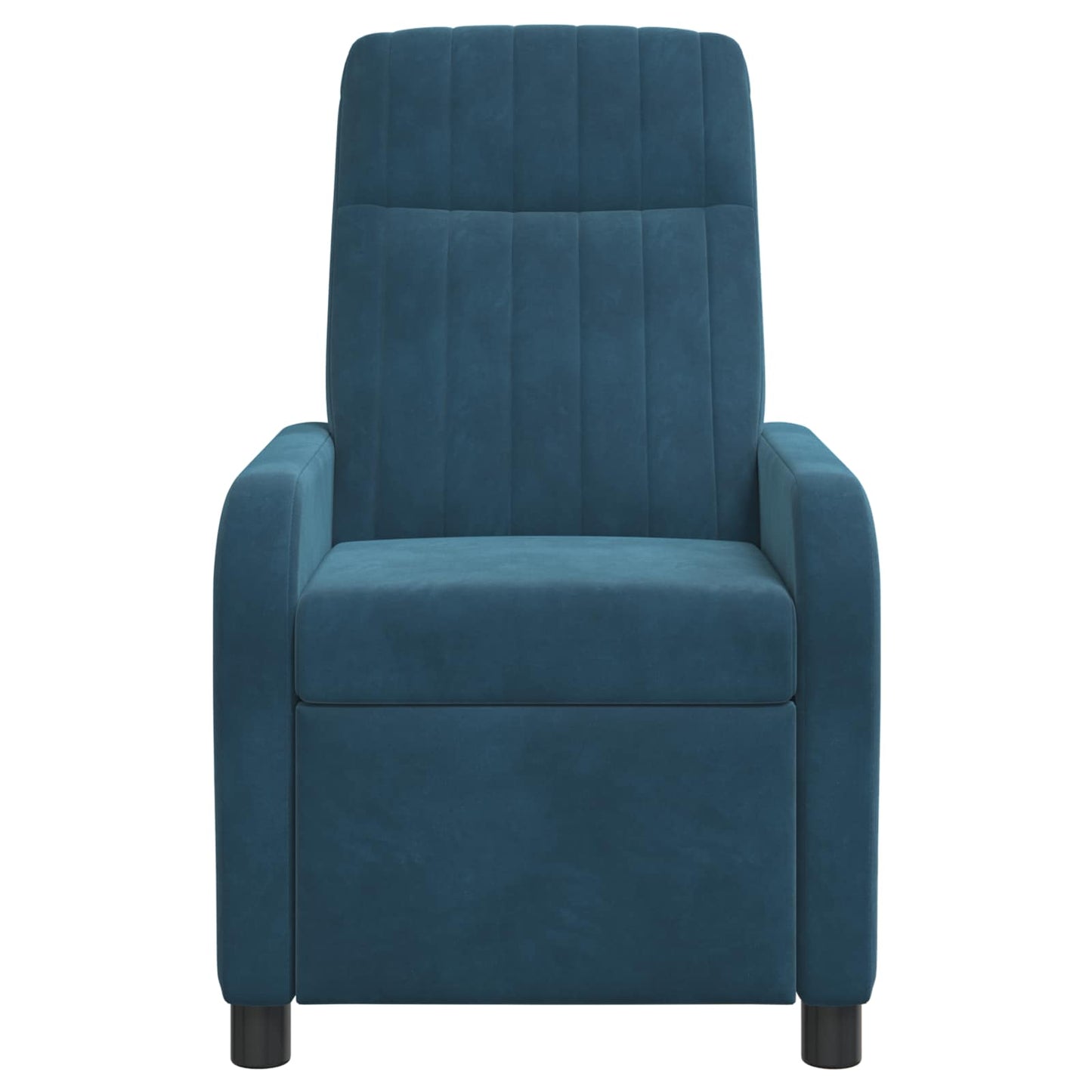 Massage Recliner Blauw fluweel