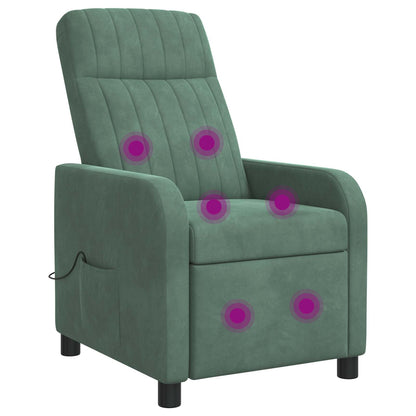 Massage Recliner Zeegroen fluweel