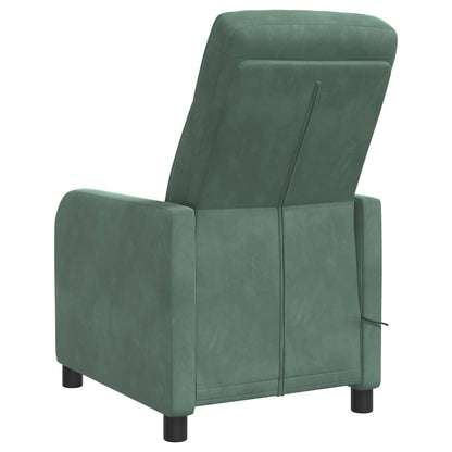 Massage Recliner Zeegroen fluweel