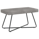 Bank lichtgrijs fluweel 80x40x45 cm
