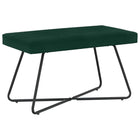 Bank donkergroen fluweel 80x40x45 cm