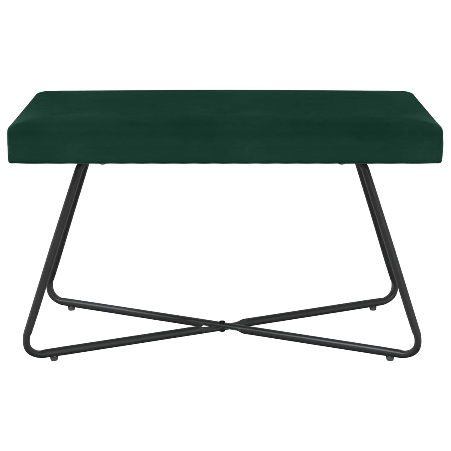 Bank Effen Donkergroen 80 x 40 x 45 cm Fluweel