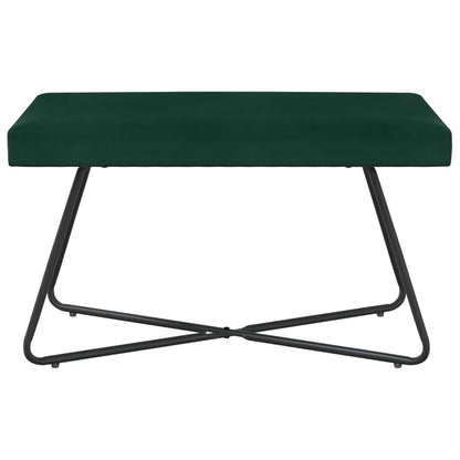 Bank Effen Donkergroen 80 x 40 x 45 cm Fluweel