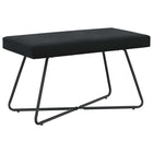 Bank zwart fluweel 80x40x45 cm