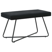 Bank zwart fluweel 80x40x45 cm