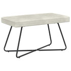 Bank 80x40x45 cm crèmekleurig fluweel