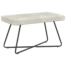 Bank Effen Crèmekleurig 80 x 40 x 45 cm Fluweel