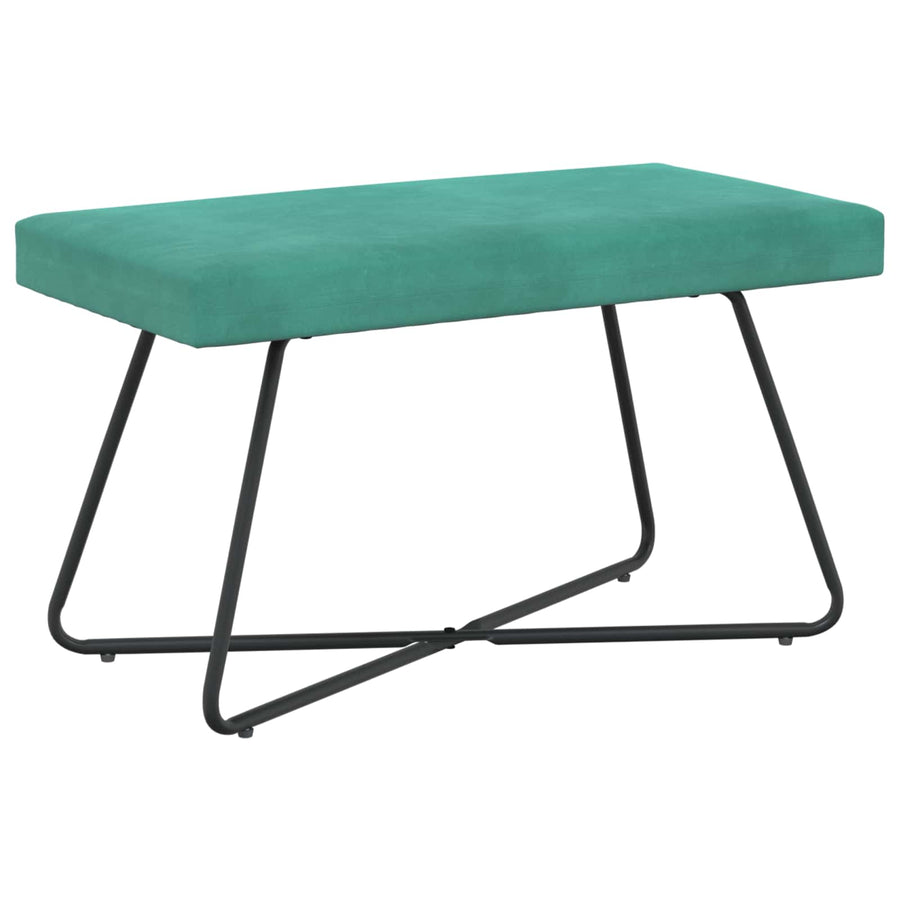 Bank Effen Turquoise 80 x 40 x 45 cm Fluweel