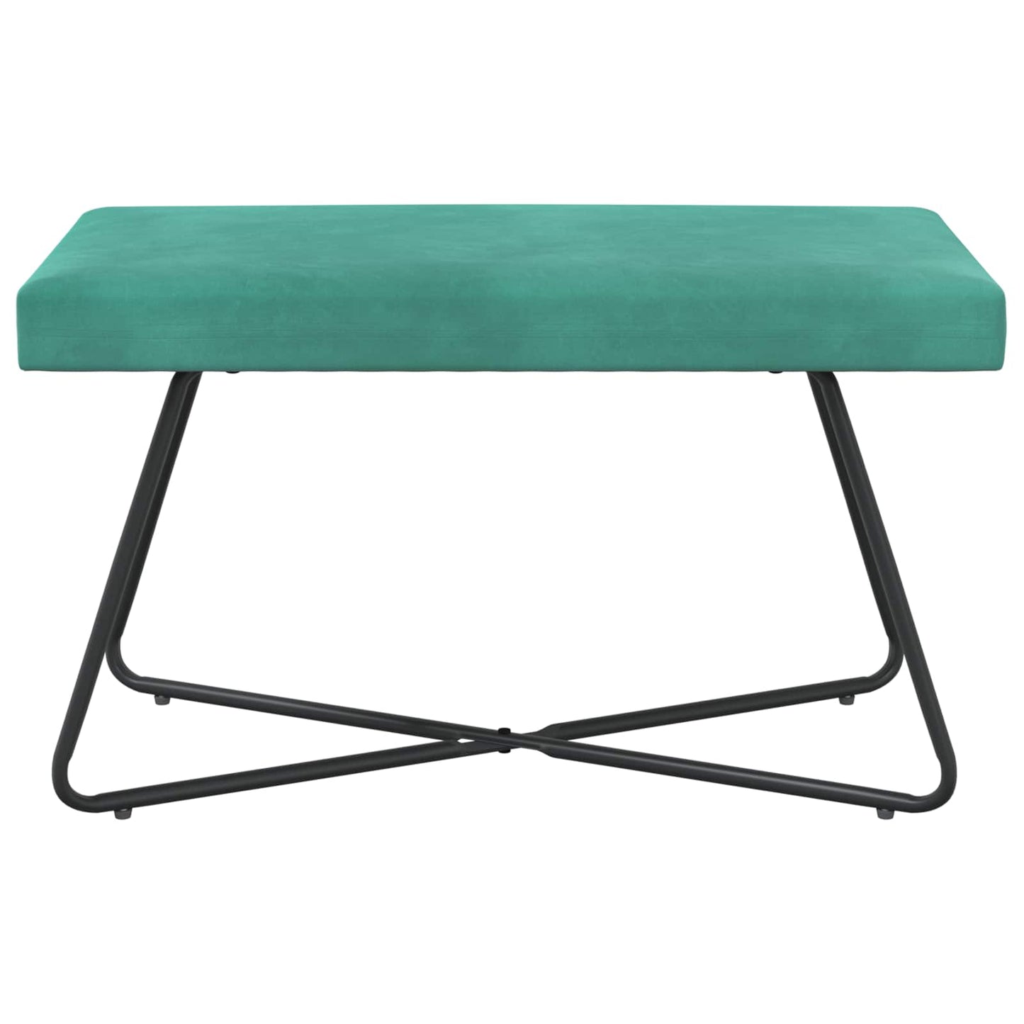 Bank Effen Turquoise 80 x 40 x 45 cm Fluweel