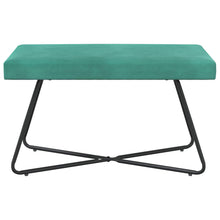 Bank Effen Turquoise 80 x 40 x 45 cm Fluweel