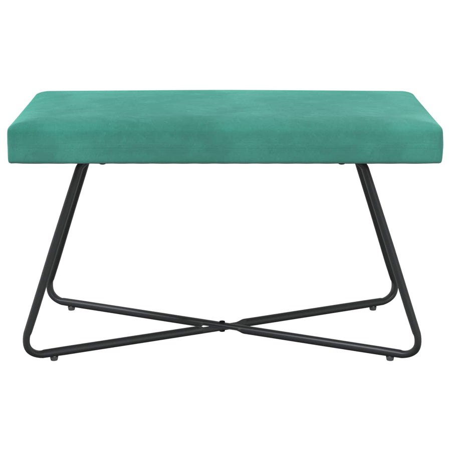 Bank Effen Turquoise 80 x 40 x 45 cm Fluweel