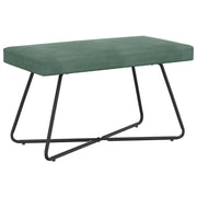 Bank 80x40x45 cm zeegroen fluweel