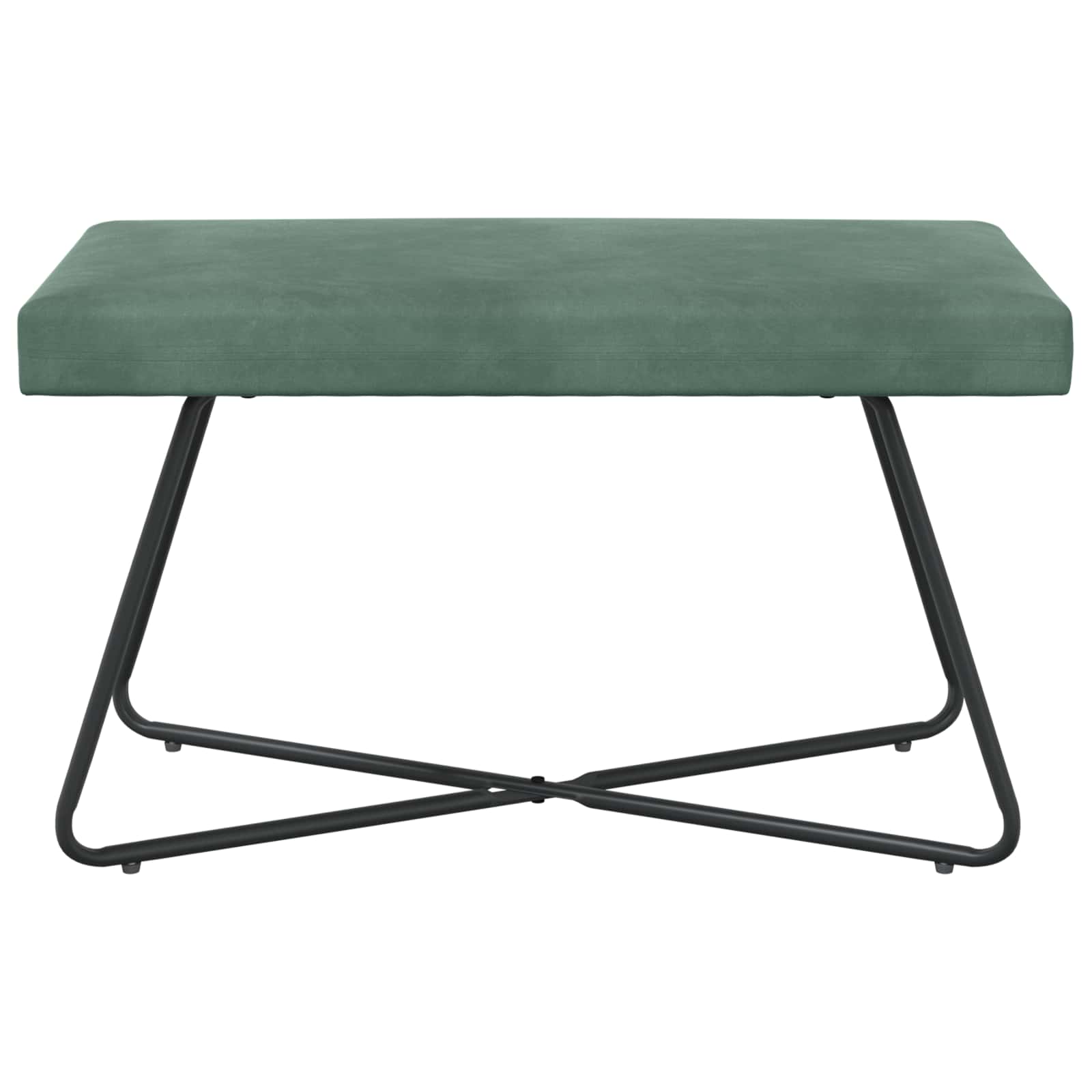 Bank Effen Zeegroen 80 x 40 x 45 cm Fluweel