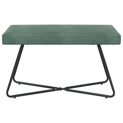 Bank Effen Zeegroen 80 x 40 x 45 cm Fluweel