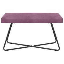 Bank Effen Paars 80 x 40 x 45 cm Fluweel