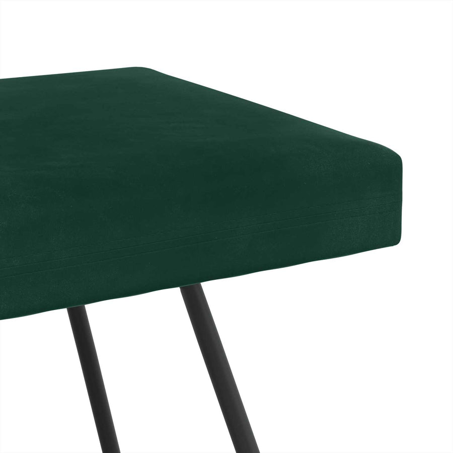 Bank Effen Donkergroen 110 x 40 x 45 cm Fluweel