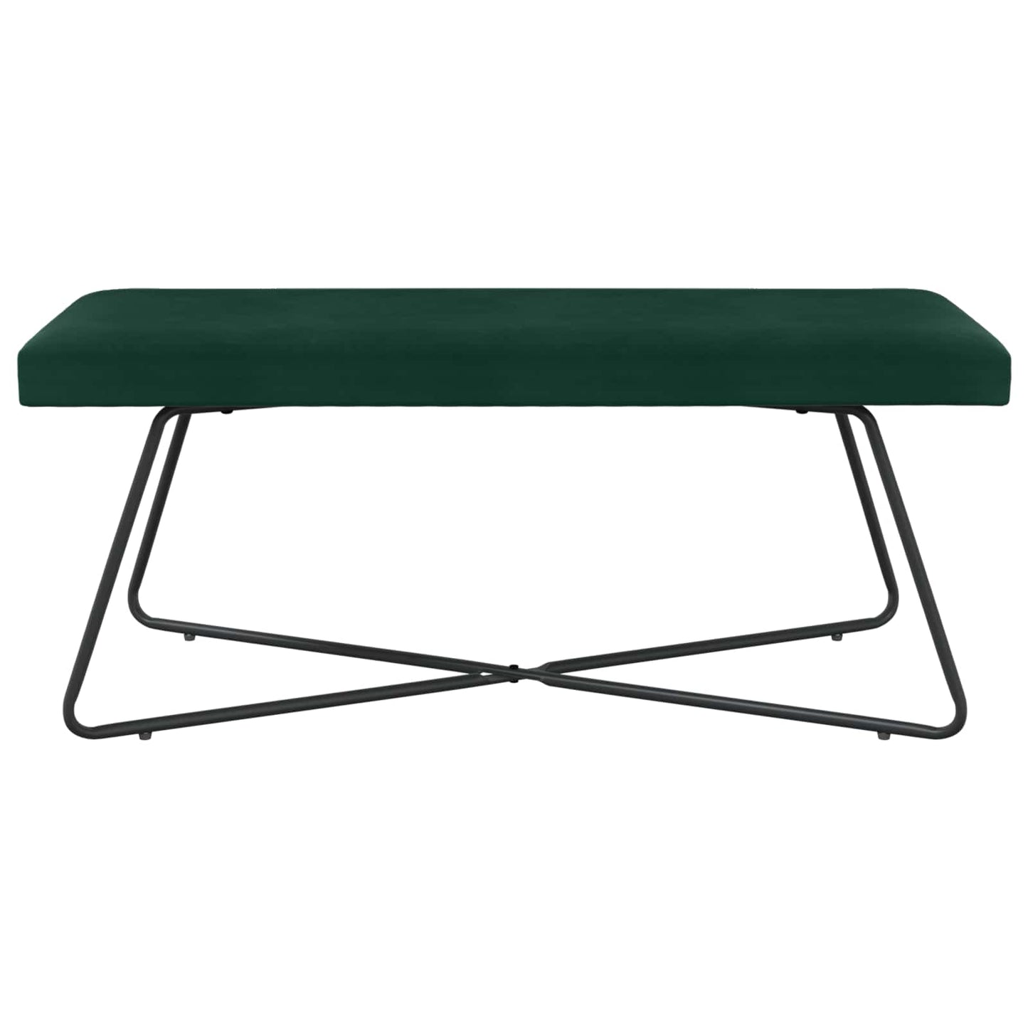 Bank Effen Donkergroen 110 x 40 x 45 cm Fluweel