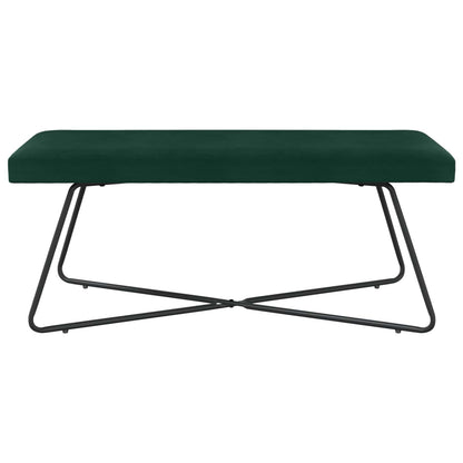 Bank Effen Donkergroen 110 x 40 x 45 cm Fluweel