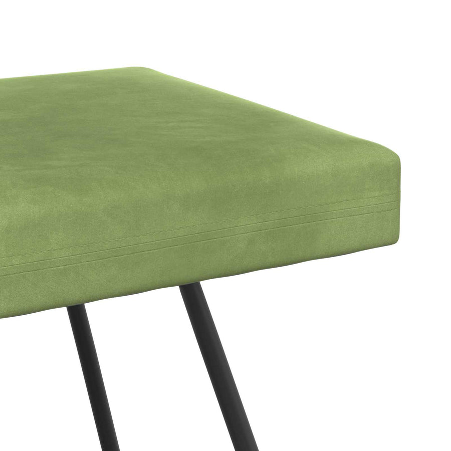 Bank Effen Lichtgroen 110 x 40 x 45 cm Fluweel