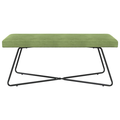 Bank Effen Lichtgroen 110 x 40 x 45 cm Fluweel